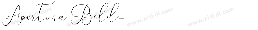 Apertura Bold字体转换